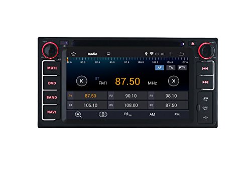 Joying Quad Core Android 4.4.4 for Toyota Rav4/yaris/vios/highlander/corolla/camry/land Cruiser 6.2 Inch in Dash Hd Capacitive Touch Screen Car DVD Player Radio Stereo GPS Navi Navigation System,support Steering Wheel/dvr/obd/back up Camera/mirror Link/air Play,free OBD Adaptor