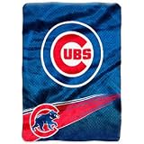 Chicago Cubs 60"x80" Royal Plush Raschel Throw Blanket - Speed Design Warm Machine Washable