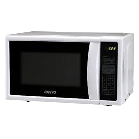 Sanyo EM-S2588W 2/3-Cubic-Foot Microwave Oven, White