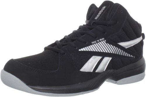 Reebok Men's Reebok Rise & Run Basketball Shoe,Black/Flat Grey/Pure Silver,7.5 M US