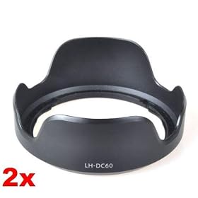 Neewer 2x Brand New Lens Hood for Canon Digital Camera LH-DC60 CANON PowerShot SX1 SX10 SX20 SX30 IS