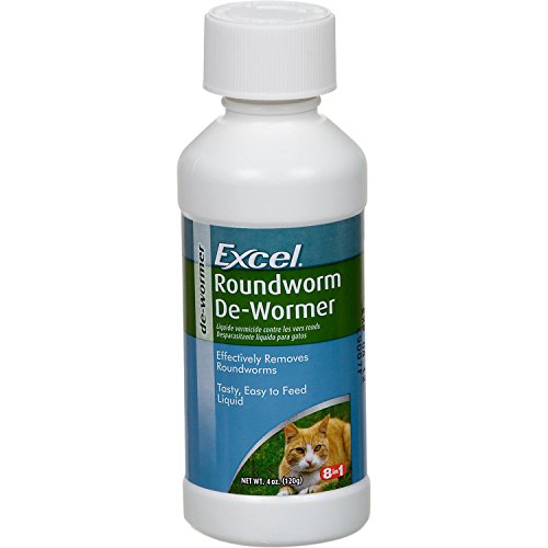 Excel Roundworm Liquid Cat DeWormer, 4Ounce Crown Majestic Petcare