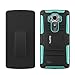 LG G4 Case, Cellto **Triple Layer** [Kickstand] Combo Holster Cover [Heavy Duty Rugged] Kickstand and Locking Belt Swivel Clip (Mint)