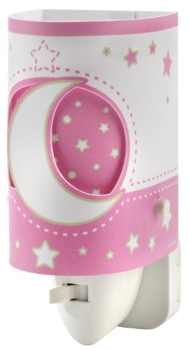 Dalber 63235SL Nachtlicht Rosafarbener Mond Kinderzimmer Lampe Leuchte