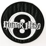 Nintendo Wii Guitar Hero Xbox Patch - Black 8-ball Logo Iron On