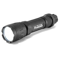 CREE X-Tactical ATE0C2L007 Ultra-Bright CREE LED Tactical Aluminum Flashlight - Black, 235 Lumens, with 4 Different Functions, 3 Bonus Detachable Color Lenses, 2 x CR123A Lithium Batteries