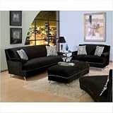 Dylan Velvet Sofa and Loveseat Set in Black Review
