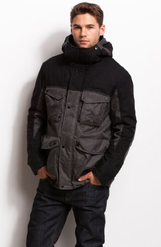 Armani Exchange Pieced Hooded Coat