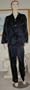 MARRIKAS Charmeuse WOMENS Silk Black Pajamas SMALL (6-8)