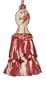 123 Creations CB005-6 inch Dresden Rose Handpainted wooden tassel