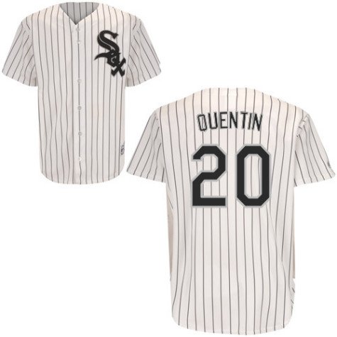 Men`s Chicago White Sox #20 Carlos Quentin Home Replica Jersey - 2XL