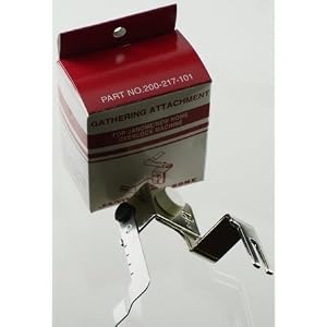Janome Serger Overlock Gathering Attachment for 634D 9102D and More