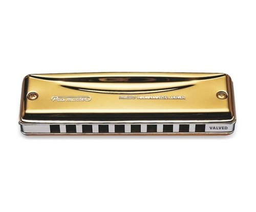 Suzuki Promaster Valved Gold Valved Harmonica, Key of Eb