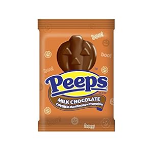Marshmallow PEEPS Milk Chocolate Covered Pumpkins, 1 Ounce (Pack of 24)