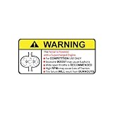 Ferrari Supercharger Type II Warning sticker decal 