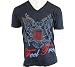 Feel Free Men's Great Seal V Neck 1M1074 Short Sleeve Shirt