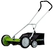Greenworks 25072 20-inch 5-blade Push Reel Lawn Mower With Grass Catcher by Greenworks
