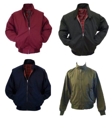 Harrington Jacket Retro/Mod/Scooter Free Post XS-3XL