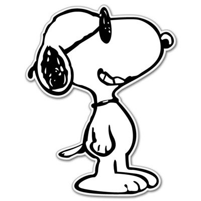 Snoopy Vynil Car Sticker Decal - Select Size