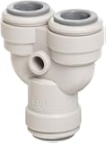 John Guest Acetal Copolymer Push-To-Connect Tube Fitting, Two-Way Divider, Tube OD