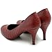 Ollio Women's Shoe Faux Crocodile Skin Stiletto D'Orsay High Heel Multi Color Pump