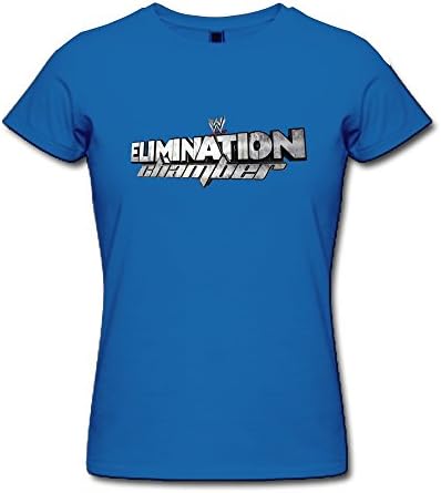 AOPO WWE Elimination Chamber LOGO 2015 Tee Shirts For Women X-Large RoyalBlue