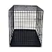 30" Pet Folding Dog Cat Crate Cage Kennel w/ABS Tray LC