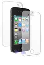Luxmo Premium Screen Protector Set, Front and Back Protector, for Apple iPhone 4, iPhone 4th Generation