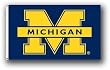 Michigan Wolverines 3 Ft. x 5 Ft. flag w/grommetts - NCAA
