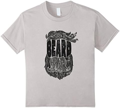 Kids Beard T Shirt Awesome Beard 10 Silver