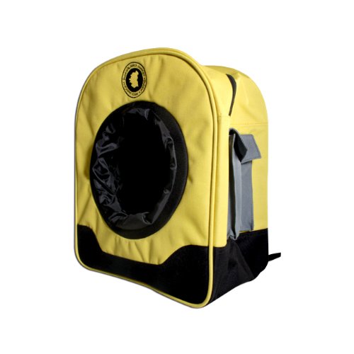Bubele Patch Buddies 14" Kids School Travel Backpack Yellow and Black