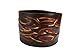 BrownBeans, Tattoo Design Brown Genuine Leather Wristband Cuff Bracelet (LBCT3043)