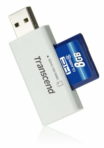 Transcend TS8GSDHC6-S5W 8GB SDHC6 Memory Card with Card Reader
