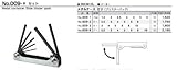 エイト（EIGHT）ナイフ型 六角棒スパナ メタルケース セット 0098