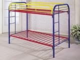Twin/Twin Bunk Bed in Red and Blue Finish by Acme Furniture