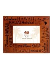 From Amazon.com. Click for details:
 Screened Wood Photo Frame - Hawaiian Islands Screened Wood Photo Frame - Hawaiian Islands