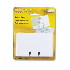 Amazon.com : Rolodex(R) Slotted Business File Cards, 2 5/8in. x 4in ...