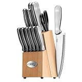 Ginsu 14-Piece Stainless Steel Knife Set with Block