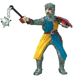 Safari Knights and Dragons: Knight with Ball and Chain with Blue/Yellow Robe