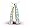 14K Platinum Journey Stick Diamond Pendant - GH SI - 0.50 Ct.