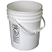 Vestil PAIL-54-PBS Plastic Open Head Pail with Steel Handle, 5 gallon Capacity, Blue, Case of 216