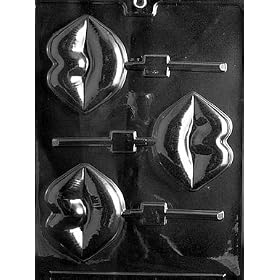 LARGE LIPS LOLLY Valentine Candy Mold chocolate