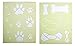 Dog Bone/Paw Print 2 Piece Stencil Set 8 Inch X 10 Inch