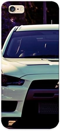 Iphone 6 Plus Case Cover - Slim Fit Tpu Protector Shock Absorbent Case (cars Summer Mitsubishi Lancer Evolution X Warm Street )