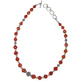 Carnelian Necklace India Silver Jewelry 19.25 inches (gnklc138)