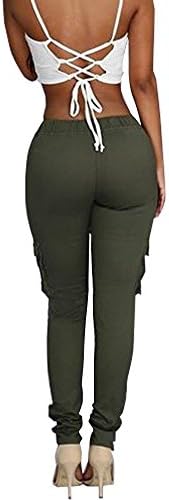Eastablie®Women's Casual Comfy Drawstring Linen Pants (XL, Green)
