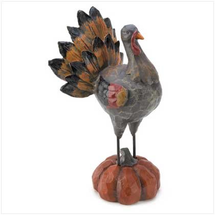 Best Price Folk Art Turkey Figurine Thanksgiving Holiday Decor