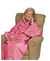 MatchingBedroomsAdultSnuggleWrapMediumSizeSnuggleCuddleBlanketwithSleevesPink