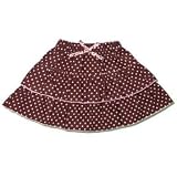 Chocolate & Pink Corduroy Ruffle Skirt 4T