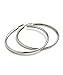 Extra Large Thick Puff Puffy 4.5 Inch Silver Tone Basketball Wives Hoop Earrings